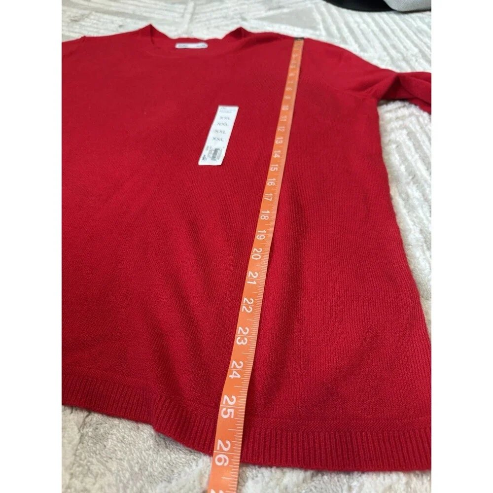 Croft & Barrow Sweater size XXL Red Extra Soft New With Tags Women's